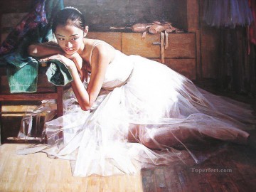 バレリーナ Guan Zeju32 中国語 Oil Paintings